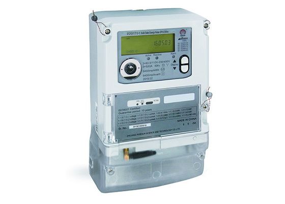 RF PLC ZigBee Gprs متر هوشمند با ارتباطات مطابق با DLMS 3 × 120 208V